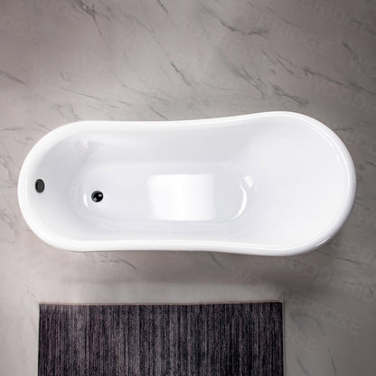 WOODBRIDGE 67" Heavy Duty Acrylic Slipper Clawfoot Bath Tub