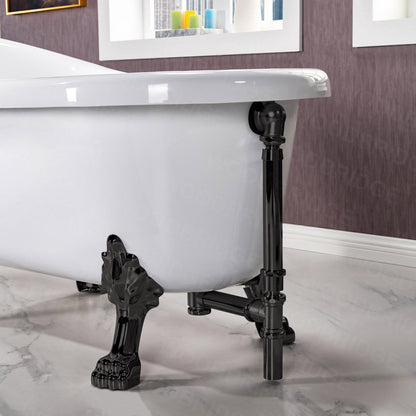 WOODBRIDGE 67" Heavy Duty Acrylic Slipper Clawfoot Bath Tub