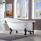 WOODBRIDGE 67" Heavy Duty Acrylic Slipper Clawfoot Bath Tub
