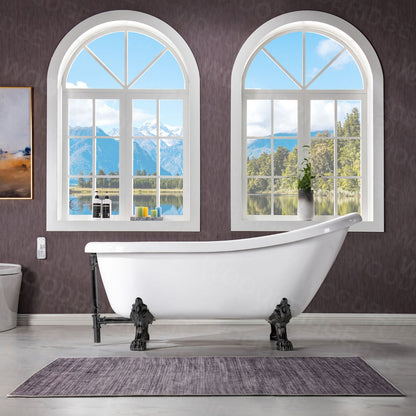 WOODBRIDGE 67" Heavy Duty Acrylic Slipper Clawfoot Bath Tub