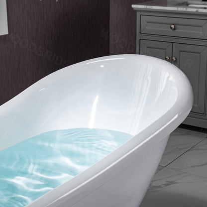WOODBRIDGE 67" Heavy Duty Acrylic Slipper Clawfoot Bath Tub