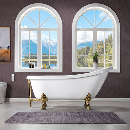 WOODBRIDGE 67" Heavy Duty Acrylic Slipper Clawfoot Bath Tub
