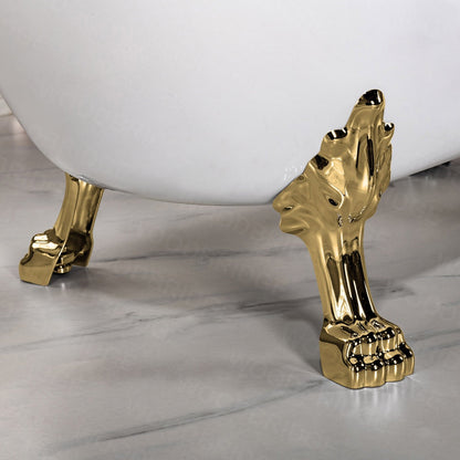 WOODBRIDGE 67" Heavy Duty Acrylic Slipper Clawfoot Bath Tub