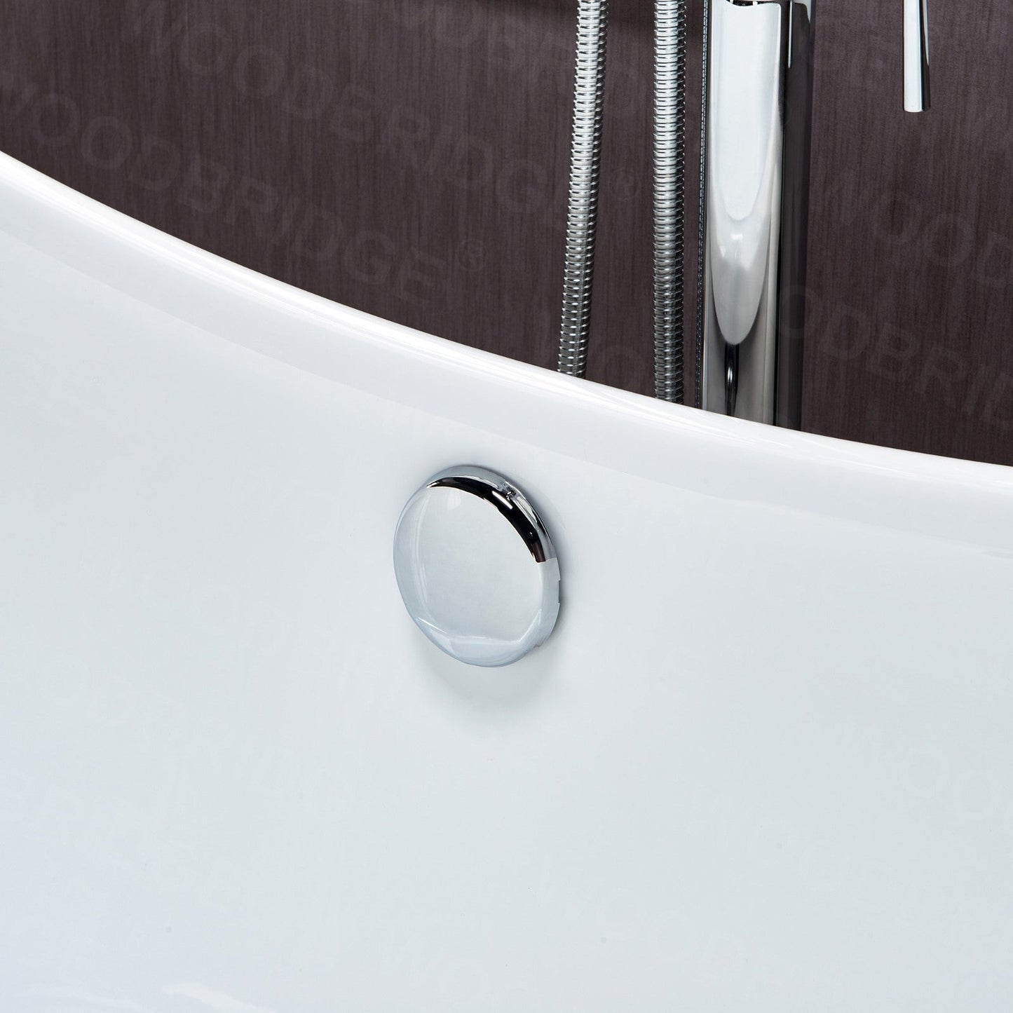 WOODBRIDGE 59" Heavy Duty Acrylic Double Slipper Clawfoot Bath Tub