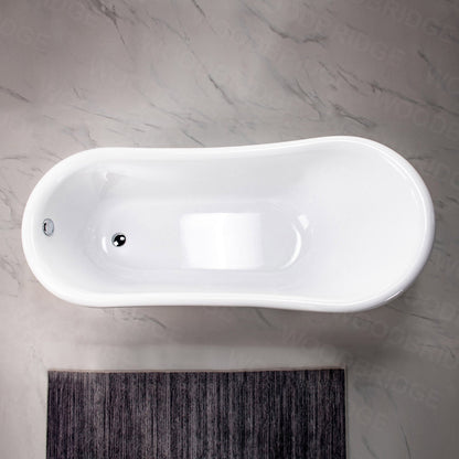WOODBRIDGE 67" Heavy Duty Acrylic Slipper Clawfoot Bath Tub