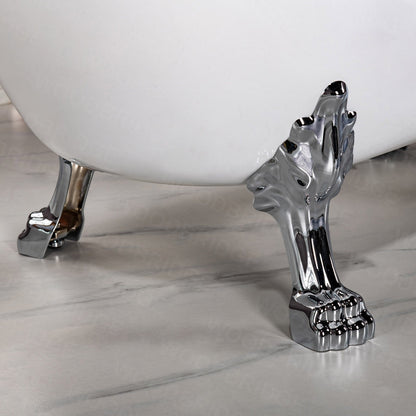 WOODBRIDGE 59" Heavy Duty Acrylic Slipper Clawfoot Bath Tub