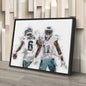 A.J. Brown & DeVonta Smith Canvas Art – Philadelphia Eagles Wall Decor