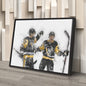 Sidney Crosby & Jake Guentzel Canvas Art – Pittsburgh Penguins Wall Decor