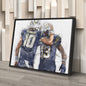 Justin Herbert & Keenan Allen Canvas Art – Los Angeles Chargers Wall Decor