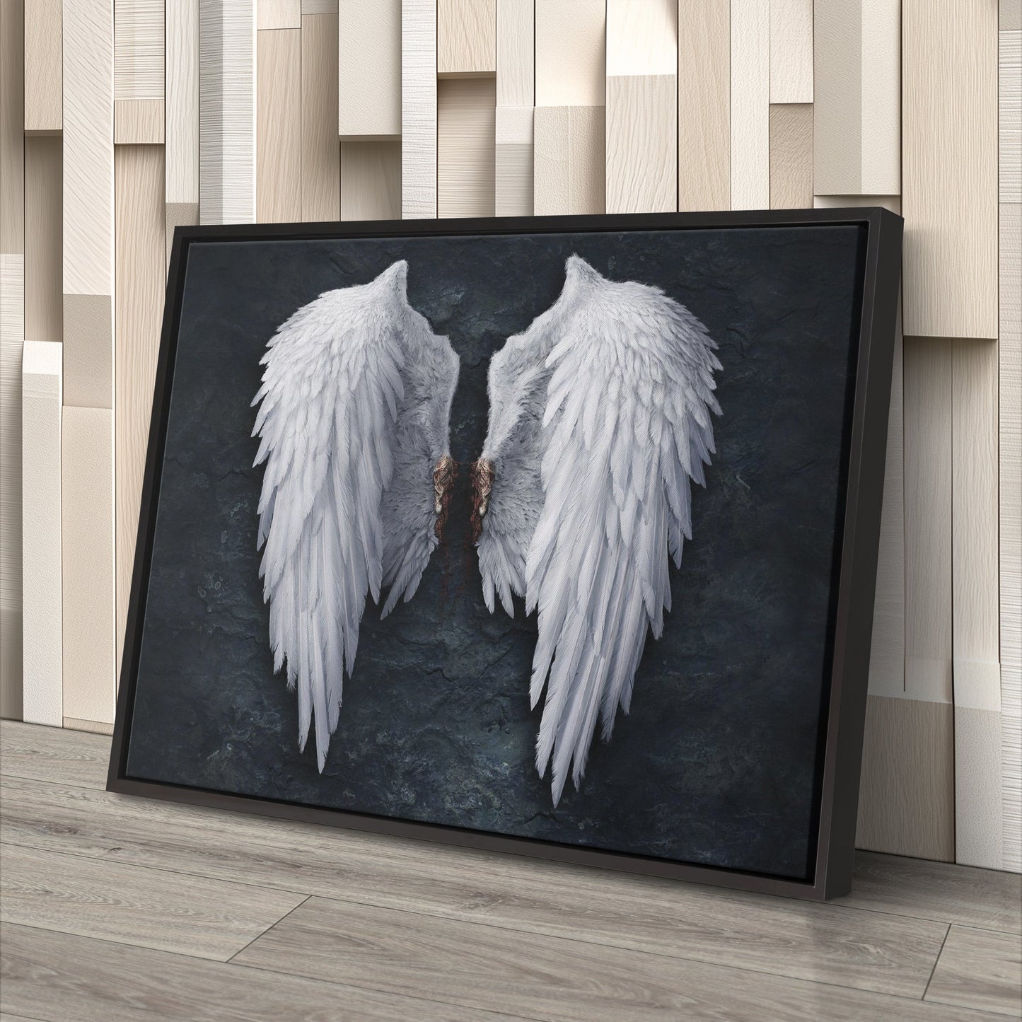 Banksy Angel Wings Canvas Wall Art Decor - Urban Street Art Poster