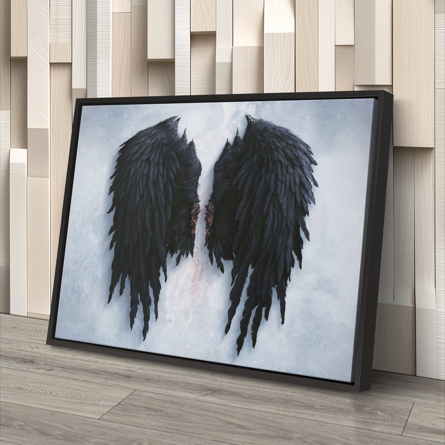 Banksy Angel Wings Canvas – Urban Street Art for Home Decor