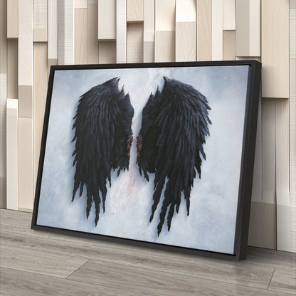 Banksy Angel Wings Canvas – Urban Street Art for Home Decor