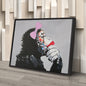 Banksy Female DJ Canvas – Street Art for Modern Wall Decor