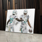 Tyreek Hill & Jaylen Waddle Canvas Art – Miami Dolphins Wall Decor