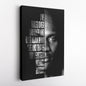 Michael Jordan Face Canvas Art - Motivational NBA Poster Wall Decor