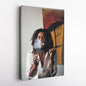 Bob Marley Smoking Canvas – Reggae Wall Art for Home Decor
