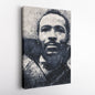 Marvin Gaye Canvas Art – Geometric Music Wall Decor