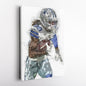 CeeDee Lamb Canvas Art – Dallas Cowboys Wall Decor