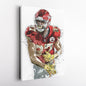 Travis Kelce Canvas Art – Kansas City Chiefs Wall Decor