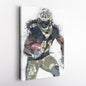 Alvin Kamara Canvas Art – New Orleans Saints Wall Decor