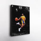 Kobe Bryant Lakers Flying Dunk Canvas Wall Art Decor - NBA Action Art