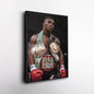 Mike Tyson Canvas – Boxing Champion with Belts Wall Art Home Decor