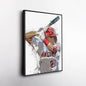 Mike Trout Canvas Art – Los Angeles Angels Wall Decor