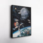 Death Star, Star Destroyer, Battle, TIE Interceptor Canvas Wall Art Decor - Star Wars Epic Art