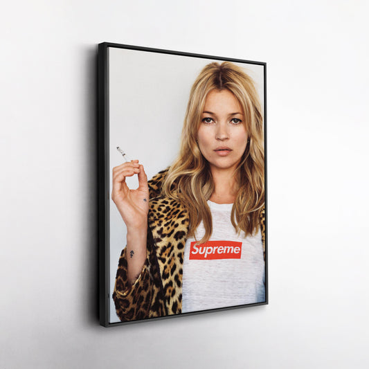 Kate Moss Canvas – Fashion Icon Wall Art  Decor