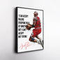 Michael Jordan Canvas Print – Motivational Bulls Quote Wall Art for Sports Fans