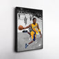 Kobe Bryant Lakers Dunking Canvas Wall Art Decor - NBA Slam Dunk Poster