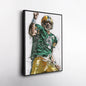 Brett Favre Canvas Art – Green Bay Packers Wall Decor