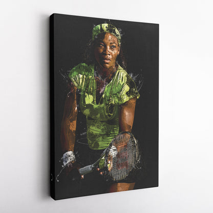 Serena Williams Canvas Art – Tennis Legend Wall Decor