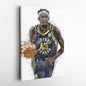 Pascal Siakam Canvas Art – Indiana Pacers Wall Decor