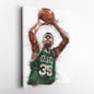 Reggie Lewis Canvas Art – Boston Celtics Wall Decor