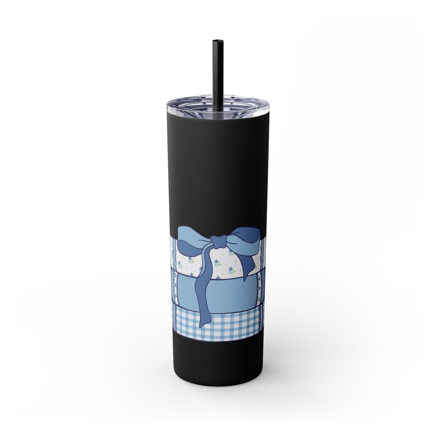 Customizable: Girly Book Club Skinny Tumbler with Straw, 20oz | Perfect for Events, Gifts, Coffee, and Summer Drinks