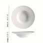Elegant White Ceramic Salad Plates for Home  Restaurant