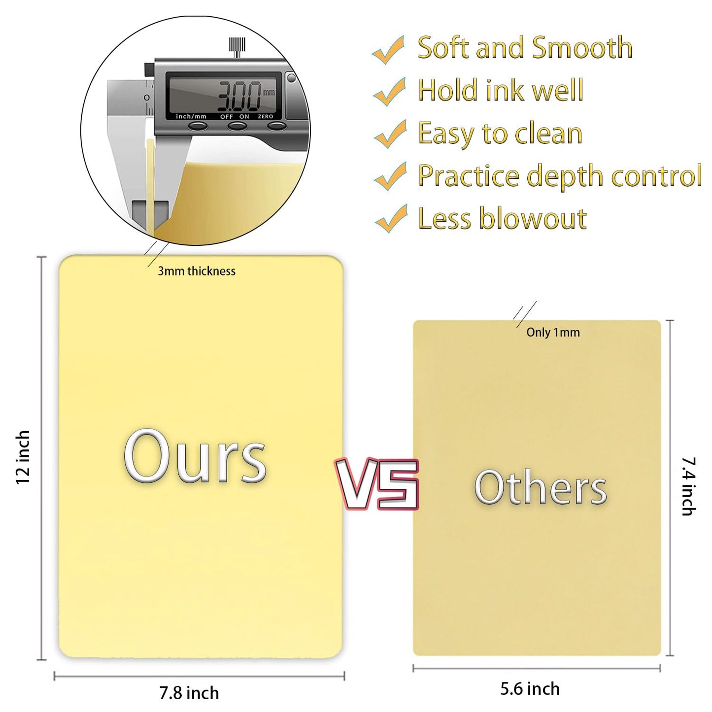 INKLESS | 3mm 8x12" Fake Skin | Premium Tattoo Practice Skins