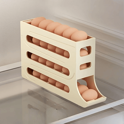 4-Tier Egg Storage Box Organizer for Refrigerator