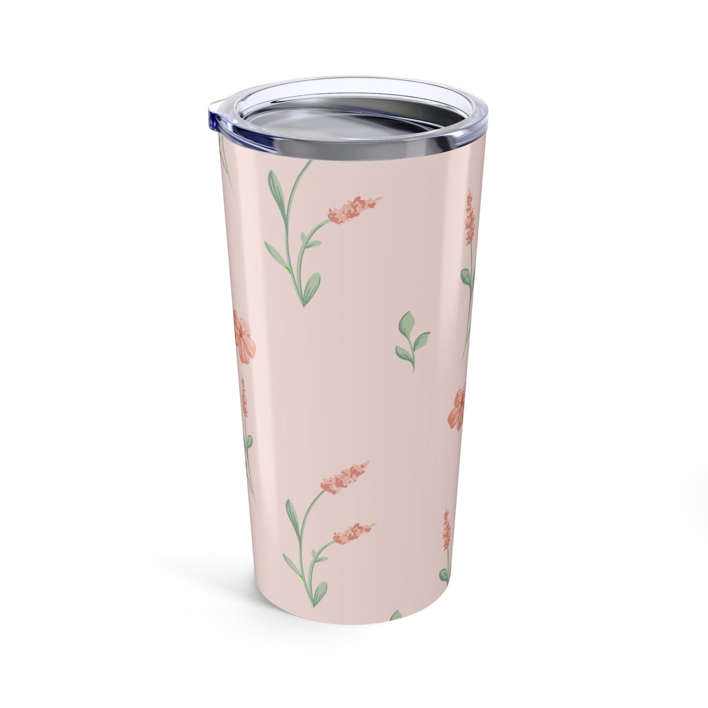 Customizable: Floral Tumbler 20oz, Coffee Travel Mug, Gift for Garden Lovers, Insulated Drinkware, Birthday Present, Spring Vibes