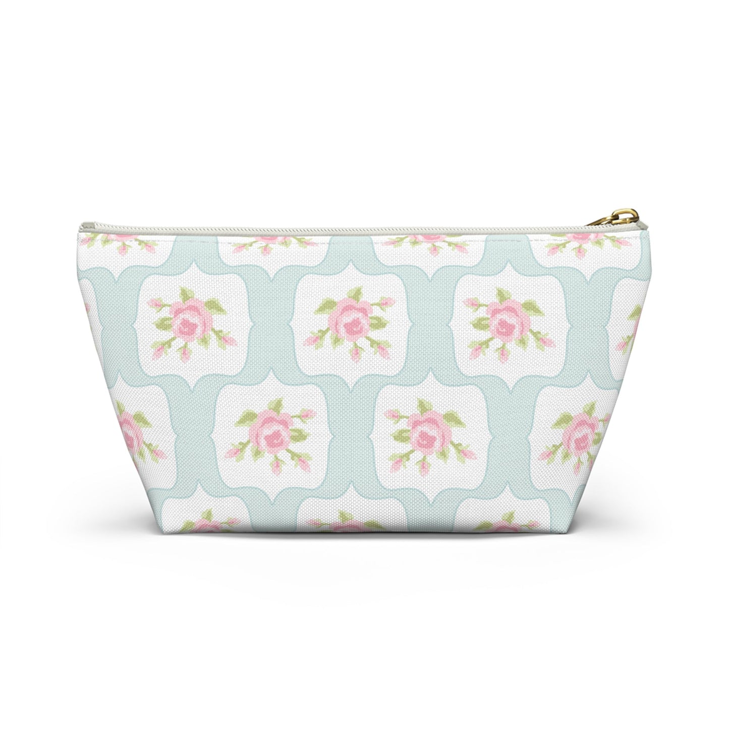 Customizable: Chic Floral Accessory Pouch, Makeup Bag, Cosmetic Case, Toiletries Organizer, Gift for Her