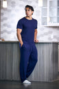 Men's Soft Bamboo Lounge Pajama Set - Short Sleeve Top & Pants