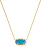 Kendra Scott Elisa Pendant Necklace - 14k Gold Plated Delicate Fashion Jewelry for Women