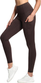 Women's High Waisted Yoga Leggings with Pockets - Thick Tummy Control Workout Pants