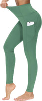Women's High Waisted Yoga Leggings with Pockets - Thick Tummy Control Workout Pants