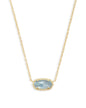 Kendra Scott Elisa Pendant Necklace - 14k Gold Plated Delicate Fashion Jewelry for Women