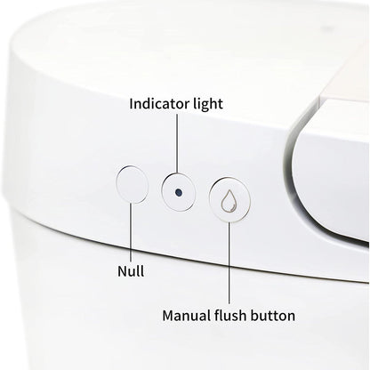 WOODBRIDGE BW5100S One Piece Modern,Slim, Tankless and High Efficiency Toilet with Battery Operated Auto Flushing