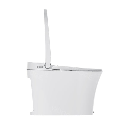 WOODBRIDGE BW5100S One Piece Modern,Slim, Tankless and High Efficiency Toilet with Battery Operated Auto Flushing
