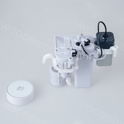 WOODBRIDGE BW5100S One Piece Modern,Slim, Tankless and High Efficiency Toilet with Battery Operated Auto Flushing