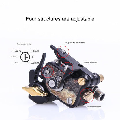 Top Quality V7R Bullet Motor Tattoo Machine - Swiss RCA-motor & Adjustable Needle Depth